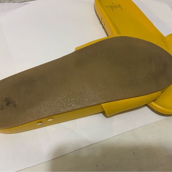 Beek Gallito Slide Sandals - Sunflower Yellow Leather size 9 - Picture 5 of 6
